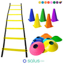 Kit Funcional Agilidade 5 Chapéus + 5 Cones e Escada