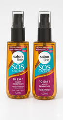 💚 Óleo de Tratamento S.O.S Cachos 10 em 1 42ml | Nutrição, Brilho e Controle do Frizz | Verdan Labs
