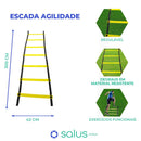 Kit Funcional Agilidade 5 Chapéus + 5 Cones e Escada