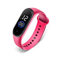 Relógio feminino digital m4 led A prova água Esportivo masculino Unissex