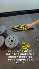 Kit Halteres 3 em 1 40kg Anilha Barra Musculação Academia Peso Ajustável Segurança e Durabilidade