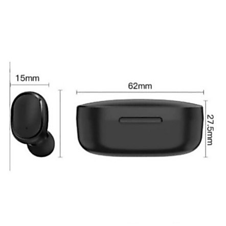 Fones de ouvido sem fio Bluetooth compactos Xiaomi Redmi Airdots com Estojo Recarregável
