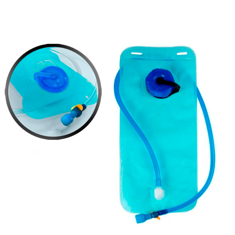 Refil D'água 2L Com Mangueira Para Mochila Hidratação Bike Ciclismo Camping Trilha Bolsa Bicicleta