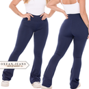 Calça Legging Flare Flanelada Leg Boca De Sino Bailarina Grossa Zero Transparência