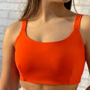 Top Academia Fitness Duplo Poliamida Alça Grossa Com Sustentação
