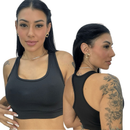 Kit 2 Top Academia Fitness Sustentação Nadador Regata Adulto Feminino Roupa Roupas Lingerie