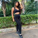Calça Legging Feminina Fitness Suplex Cintura Alta Com Bolso