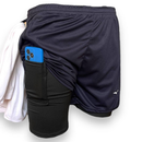 Shorts Masculino Bermuda Compressão Para Corrida Treino