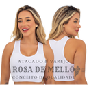 Kit 2 Top Academia Fitness Sustentação Nadador Regata Adulto Feminino Roupa Roupas Lingerie