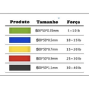 kit 5 Faixas Elástica de Resistência para yoga Pilates Treino Academia