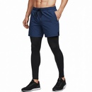 Calça Legging Masculina 2 em 1 com Shorts de Compressão, Bolso para Celular, Academia e Corrida