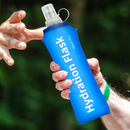 500ml Soft Silicone Dobrável Garrafa de Água Esporte Correndo Ao Ar Livre Viajando Correndo Chaleira Hidratação Pack Bag