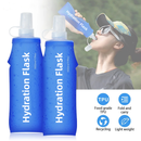 500ml Soft Silicone Dobrável Garrafa de Água Esporte Correndo Ao Ar Livre Viajando Correndo Chaleira Hidratação Pack Bag