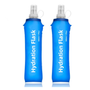 500ml Soft Silicone Dobrável Garrafa de Água Esporte Correndo Ao Ar Livre Viajando Correndo Chaleira Hidratação Pack Bag