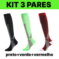 kit 3 Pares Meiaos De Compressão Correndo Esportivas De Ciclismo Joelho De Alta Varizes Alívio Da Dor Plantar AntiFadiga