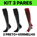 kit 3 Pares Meiaos De Compressão Correndo Esportivas De Ciclismo Joelho De Alta Varizes Alívio Da Dor Plantar AntiFadiga