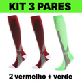kit 3 Pares Meiaos De Compressão Correndo Esportivas De Ciclismo Joelho De Alta Varizes Alívio Da Dor Plantar AntiFadiga