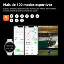 Smartwatch GPS BETTDOW com aplicativo de IA integrado, 100 modos esportivos, resistência à água de 3 ATM e tela AMOLED