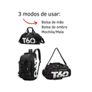 Mala Esportiva Academia Unissex Transversal e Mochila