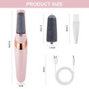 Lixador De Pé Elétrico Lixa Esfolia Elimina Calos Portátil USB