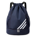 Bolsa com Corda Impermeavel Compartimento para Tenis Mochila Esportiva Academia
