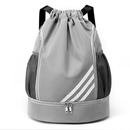 Bolsa com Corda Impermeavel Compartimento para Tenis Mochila Esportiva Academia