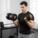 Kit Halteres 3 em 1 40kg Anilha Barra Musculação Academia Peso Ajustável Segurança e Durabilidade