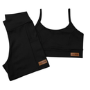 Conjunto Fitness - Shorts com bolso e Top de alça