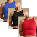Kit 3 top fitness feminino top academia feminino top suplex firme top esportivo com sustentação top treino feminino