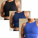 Kit 3 top fitness feminino top academia feminino top suplex firme top esportivo com sustentação top treino feminino