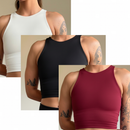 Kit 3 top fitness feminino top academia feminino top suplex firme top esportivo com sustentação top treino feminino