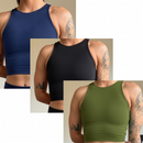 Kit 3 top fitness feminino top academia feminino top suplex firme top esportivo com sustentação top treino feminino
