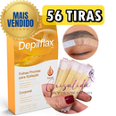 Kit 56 Tiras de Cera para Sobrancelhas e Buço| Depilflax | Depilação Rapida