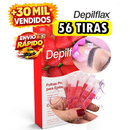 Kit 56 Tiras de Cera para Sobrancelhas e Buço| Depilflax | Depilação Rapida