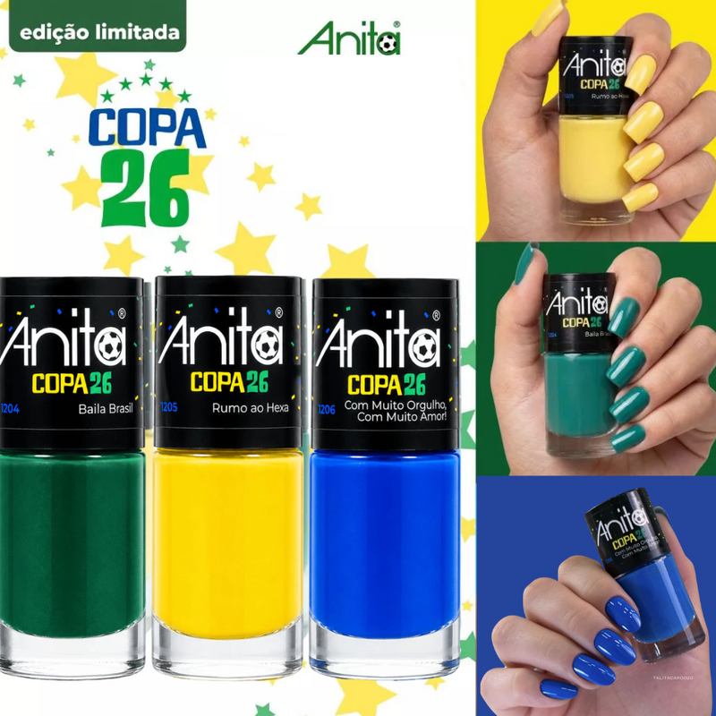Esmaltes Anita Coleção Anita Copa Do Mundo 2026