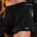 KIT COM 2 SHORTS FEMININO 2 EM 1 FEMININO DRY FIT C/ Bolso Porta Celular Kaizen Academia, Treino