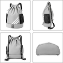Bolsa com Corda Impermeavel Compartimento para Tenis Mochila Esportiva Academia