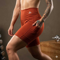Short Academia Fitness Feminino Com Bolso e Cintura Alta
