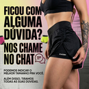KIT COM 2 SHORTS FEMININO 2 EM 1 FEMININO DRY FIT C/ Bolso Porta Celular Kaizen Academia, Treino