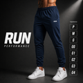Calça Jogger Run P ao G4 Tactel com Elastano para Treino Esportiva Masculina Original com Punho
