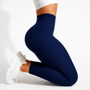 Calça Legging Canelada Premium de Cintura Alta Sem Costura Academia Feminina Elástica e Fitness