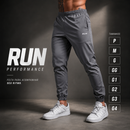 Calça Jogger Run P ao G4 Tactel com Elastano para Treino Esportiva Masculina Original com Punho