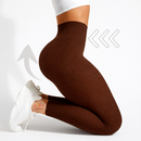 Calça Legging Canelada Premium de Cintura Alta Sem Costura Academia Feminina Elástica e Fitness