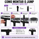 Jump Trampolim Mini Cama Elástica Fitness Profissional Suporta 150 Kg