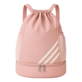 Bolsa com Corda Impermeavel Compartimento para Tenis Mochila Esportiva Academia