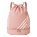 Bolsa com Corda Impermeavel Compartimento para Tenis Mochila Esportiva Academia