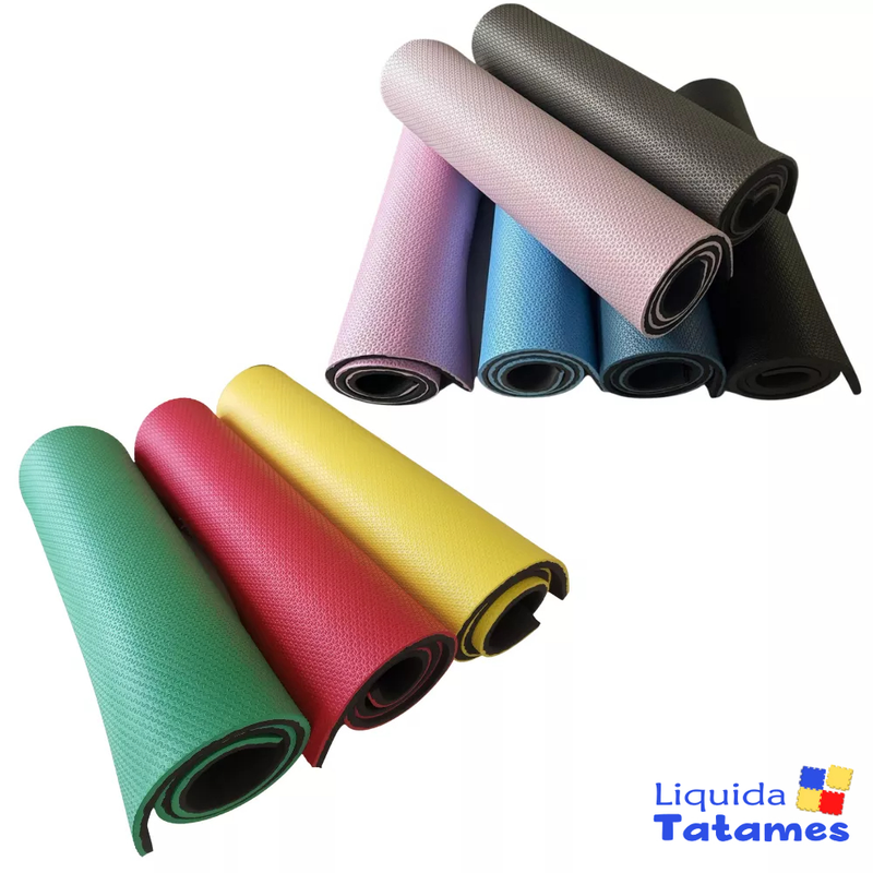 Tapete Colchonete (Yoga, Pilates, Fitness, Ginástica) 1m x 50cm x 10mm.