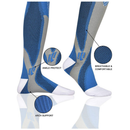 kit 3 Pares Meiaos De Compressão Correndo Esportivas De Ciclismo Joelho De Alta Varizes Alívio Da Dor Plantar AntiFadiga