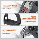 Mini Bike Ergométrica Pernas Braços Fisioterapia Cicloergometro Pedalinho Monitor LCD