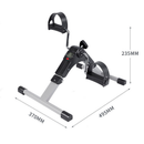 Mini Bike Ergométrica Pernas Braços Fisioterapia Cicloergometro Pedalinho Monitor LCD